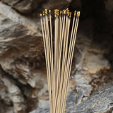All-natural incense burning in a handcrafted holder
