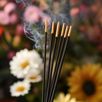 Vegan incense sticks with organic ingredients for aromatherapy